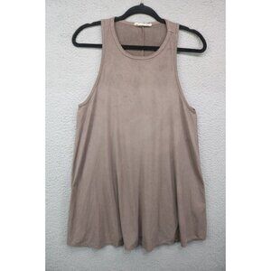 Standard People's Project Sleeveless Faux Seude Mini Dress/Tunic-Size Large